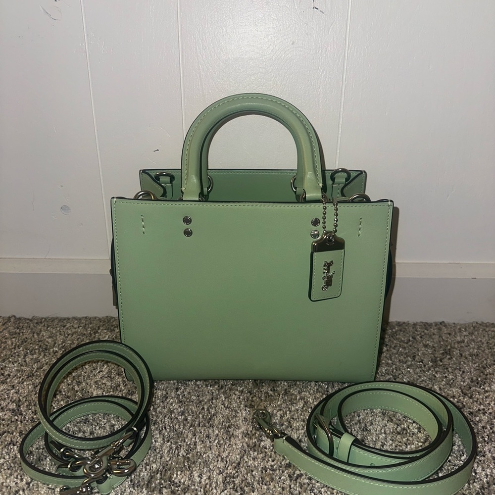 Coach Mint Green Rogue 25